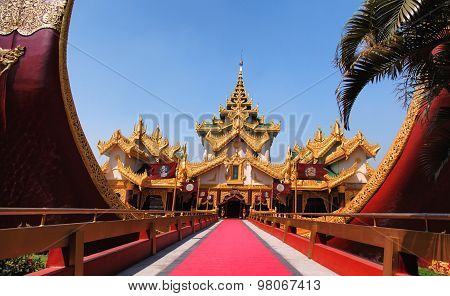 Karaweik Palace In Yangon, Myanmar
