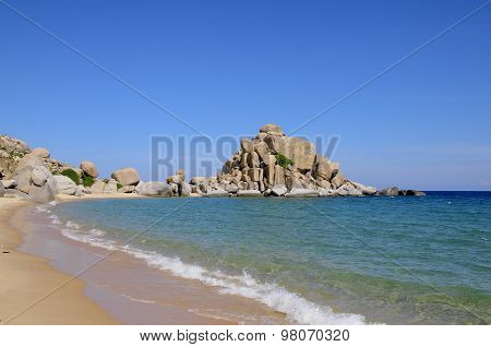 Beautiful beach in Mui Dinh, Ninh Thuan province, Vietnam
