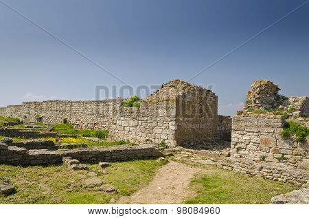 Remains Of The Medieval Fortress On Cape Kaliakra, Bulgaria