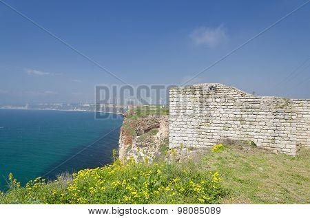 Remains Of The Medieval Fortress On Cape Kaliakra, Bulgaria