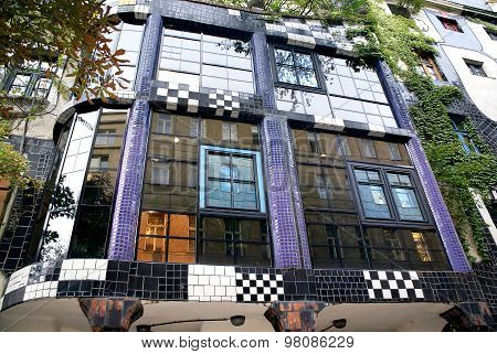 Facade Of The Kunsthaus, Architect Friedensreich Hundertwasser