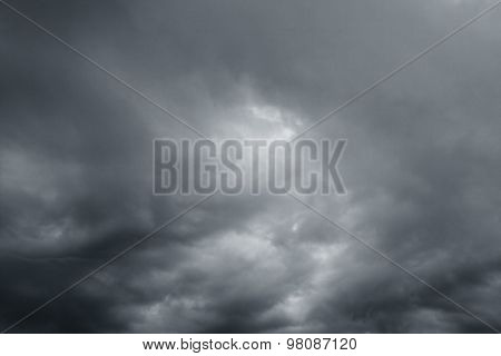 Storm Clouds Over Horizon.
