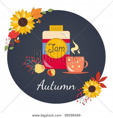 Autumn with jam