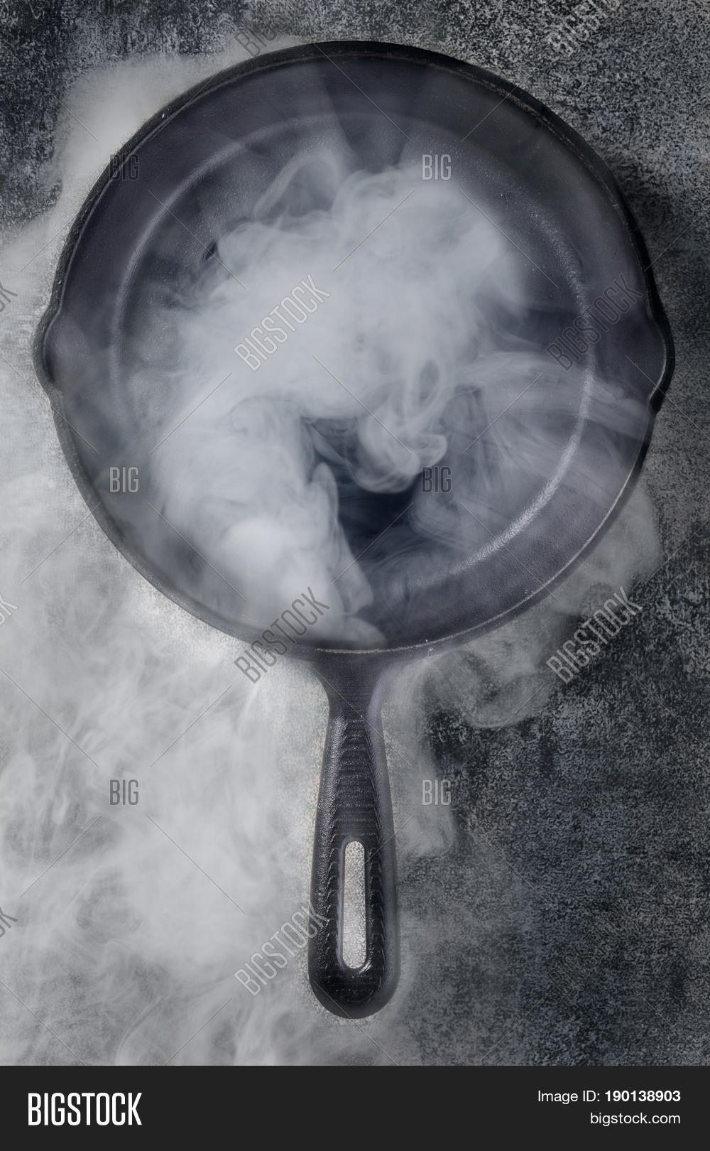 Frying Pan Cloud Smoke Image & Photo (Free Trial) Bigstock