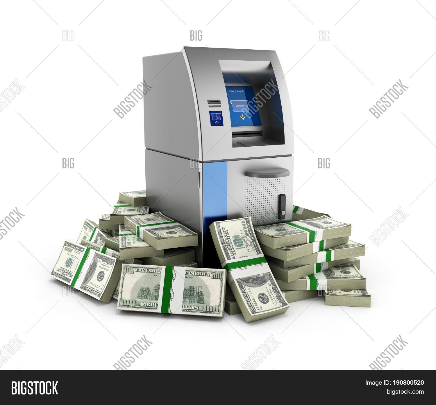 Atm Surrounded By 100 Image & Photo (Free Trial) Bigstock