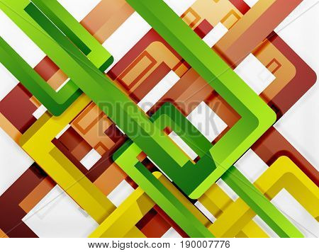 Rectangle tube elements, 3d background