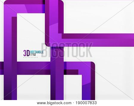 Rectangle tube elements, 3d background