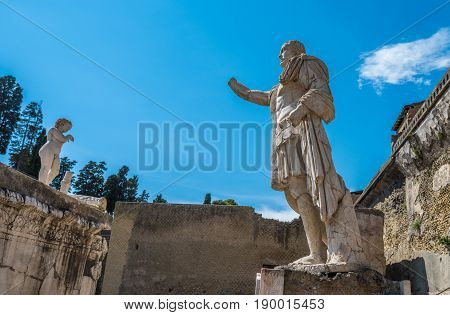 Ruins Of Herculaneum, Ancient Roman Town Destroyed By Vesuvius Eruption