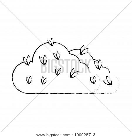 Bush plant isolated icon vector illustration graphic design