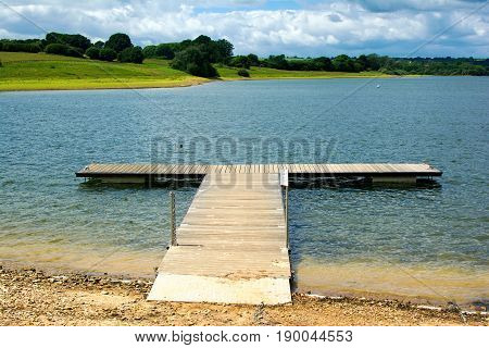 Bewl water reservoir in Lamberhurst, Kent, England. View of the river, selective focus