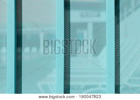Background Sheet Of Metal Covered With Lines Of Circular Holes