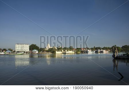 View Landscape And Riverside At Mae Klong River