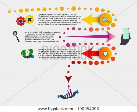 Infographic Design Template Can Be Used For Workflow Layout, Dia