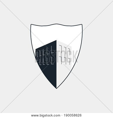 Building fortress vector logo. Tower architecture icon. Logo for your business.