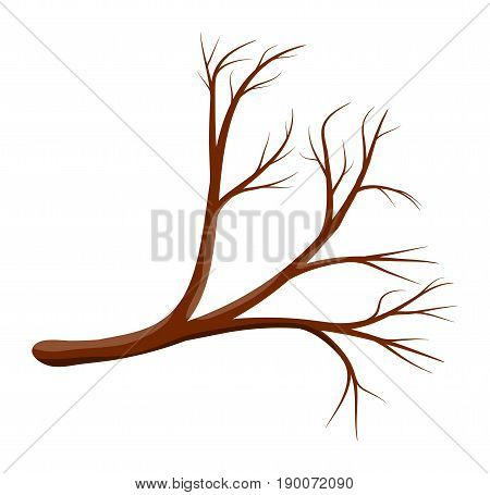 Cartoon Branch Vector Symbol Icon Design