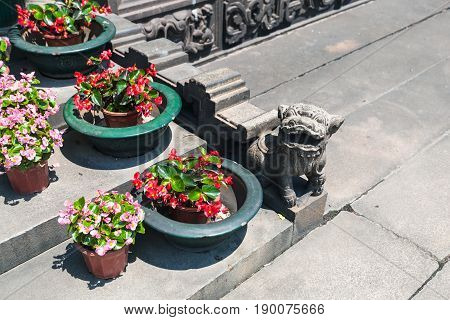 Steps In Court Of Guangdong Folk Art Museum