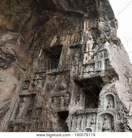 Carved Figures And Rooms In West Hill In Longmen
