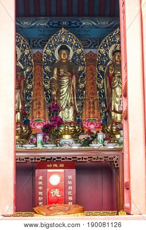Buddha Statue In Temple