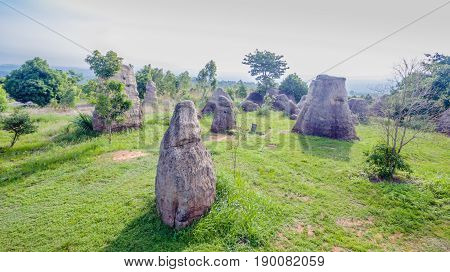 Aerial Photography Natural Stone Sculpture At Mo Hin Khao