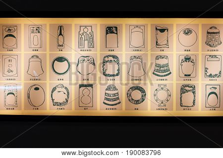 Skeetches Of Inkstones In Chen Clan Ancestral Hal