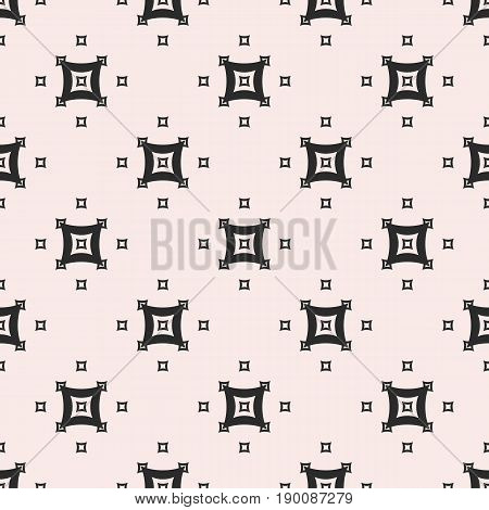 Vector monochrome seamless pattern. Abstract geometric background. Simple figures pattern. Small arched squares pattern. Repeat tiles pattern, design pattern, prints pattern, decor pattern, digital pattern, fabric pattern.