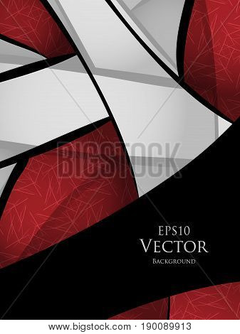 bright vector modern frame over black. Colorful background with copy space. Elements for design. Eps10