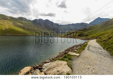 Snowdon Miners Track By Llyn Llydaw