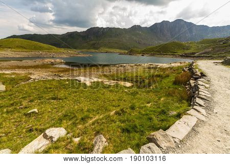 Snowdon Miners Track By Llyn Llydaw