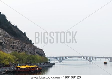 View Of Bridge On Yi River And West Hill