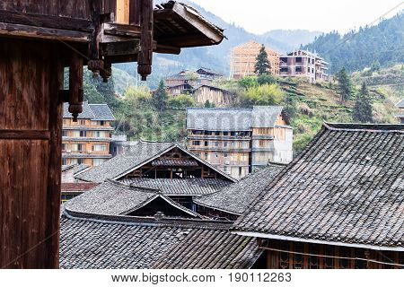 Roofs Of Rural Houses In Chengyang Village