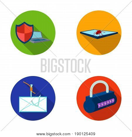 Hacker, system, connection .Hackers and hacking set collection icons in flat style vector symbol stock illustration .