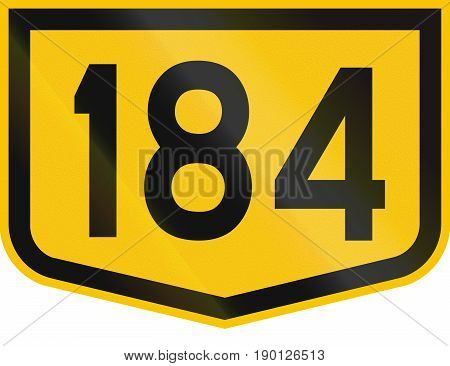 Road Marker For Municipal Road Dc 184 In Romania