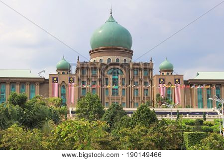 New Malaysian Prime Minister Office Putrajaya Malaysia. It's beautiful place and the big. It one of attractive for tourism.