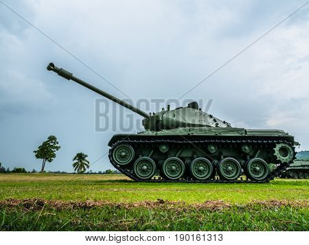 powerful military tanks use for defense and attack