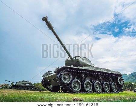 powerful military tanks use for defense and attack