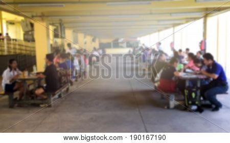 Blurred background : in the university read book