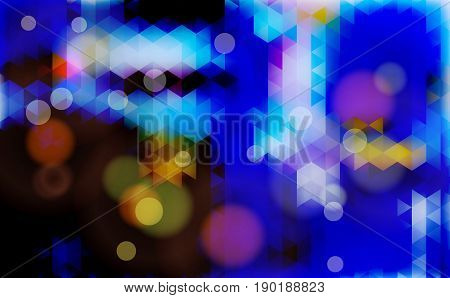 Abstract blurred blue bokeh  background. Vector illustration.