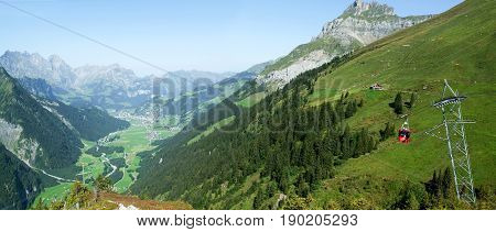View Of Engelberg Valley From Fürenalp