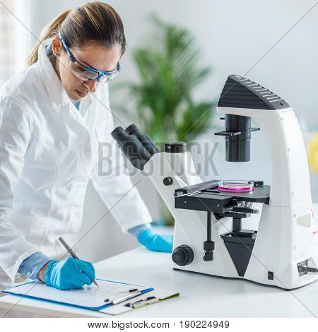 Laboratory Work, Toned Image, Indoors, One Person Only