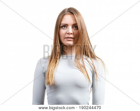 Fit Female Wearing Thermoactive Underwear