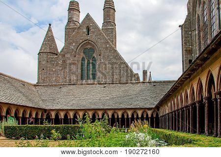 On the island by the 'Mont St Michel monastery
