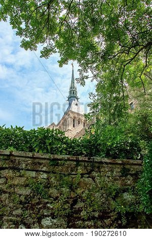 On the island by the 'Mont St Michel monastery