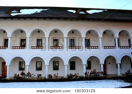 Monastery Sambata, A Romanian Orthodox Monastery In Sâmbăta De Sus, Brașov County, In The Transylvan