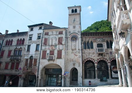 27 may 2017-vittorio veneto-Ancient palaces in the city of Vittori Veneto