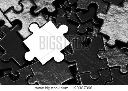puzzle and jigsaw and success game and business concept