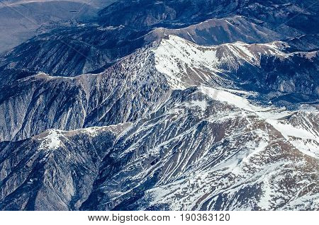 Flying Over The Rocky Mountains In Colorado