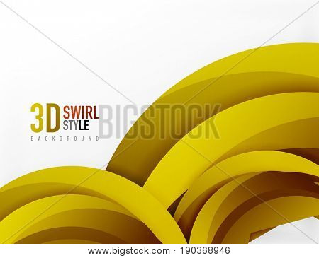 3D wave lines design. Dynamic effect abstract Illustration, modern pattern template