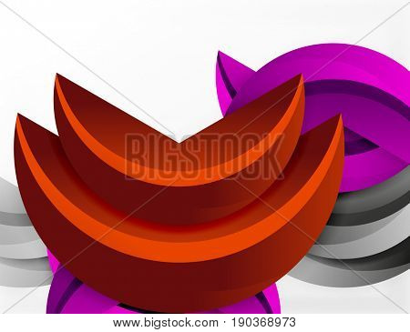 3D wave lines design. Dynamic effect abstract Illustration, modern pattern template
