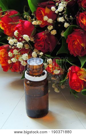 Essential Oil And Rose