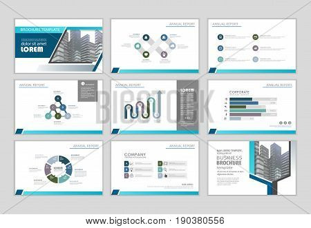 Layout brochure design brochure template for business presentation brochure annual report brochure business flyer and leaflet cover with infographic elements graphs and charts. Infographic brochure elements for business data visualization. Vector format.